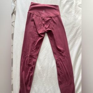 Pink Lulu Lemon Align Leggings